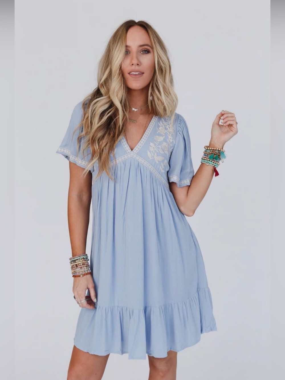 Magdaline Mini Dress Blue Women’s